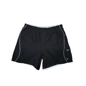 Vintage Nike Swim Trunks Men’s XXL Shorts Black Lined Y2K